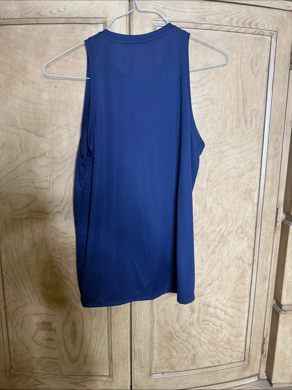Nike Blue Sleeveless Performance Tank with Swoosh